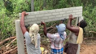 Precast Fencewall Post and Panels Installation Step by Step [upl. by Reynold]