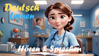 Mein Alltag als Krankenschwester  Deutsch Lernen durch Hören  A1A2 Wortschatz [upl. by Gnuhp]