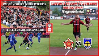 SLOBODA PREKO PENALA DO NOVA 3 BODA JAKA KIŠA RASTJERALA PUBLIKU  Sloboda Tuzla  Goražde Vlog 🔴⚫ [upl. by Cacka]