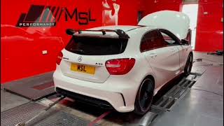 Mercedes A45 AMG stage 2 at MSL Performance [upl. by Aruat]