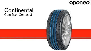 Opona Continental ContiSportContact 5 ● Opony Letnie ● Oponeo™ [upl. by Eimmaj]