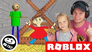 BALDIHO NOVÁ ŠKOLA  Baldis Basics Obby  Roblox  Tatínek a Barunka CZSK [upl. by Asoral476]