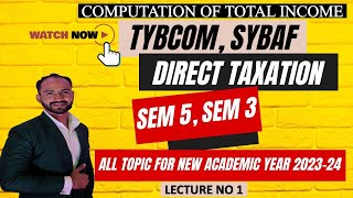 1 TYBCOM Deductions from Gross Total Income  Direct Tax  sem 5  Siraj Shaikh [upl. by Lewin927]