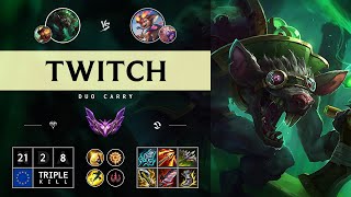 Twitch ADC vs Smolder ULTRA CARRY  EUW Master Patch 1415 [upl. by Kermit]