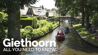 Giethoorn 4K The beautiful village in Holland without roads [upl. by Nnaynaffit171]