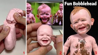 How to Make a Whimsical Muddy Boy Clay Figurine  Polymer Clay Tutorial [upl. by Raamal]