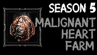 How to Farm Malignant Hearts in Season 5  Diablo 4 [upl. by Adlay]