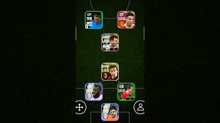 Crossbar squad  4114 Formation  efootball 2024 mobile shorts efootball pes viral [upl. by Lexa518]