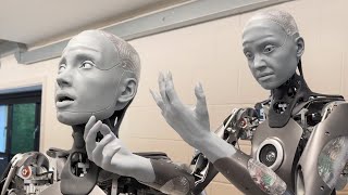 Watch Ameca the humanoid robot in its FIRST public demo [upl. by Nytsirc61]