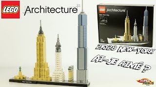 Lego Architecture New York 21028 Construction Set Speed Build Jouet Toy Unboxing [upl. by Torey]