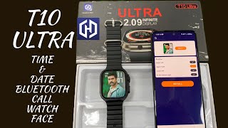 T10 ULTRA TIMEampDATE SETUP T10 ULTRA SMARTWATCH WATCH FACE SETUP T10 ULTRA BLUETOOTH CALLhiwatch [upl. by Winou684]