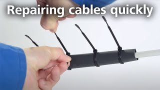 Heat Shrink Tubing how to quickly repair damaged cables with LVRKkit [upl. by Nehr190]