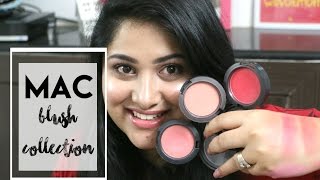 MAC BLUSH COLLECTION  MAC BLUSHES FOR OLIVE SKINTONES  IKYA KESIRAJU [upl. by Carry815]