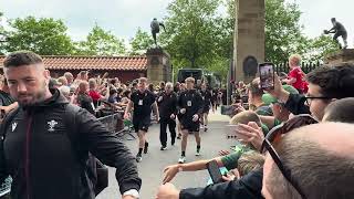 Twickenham Stadium South Africa Vs Wales Rugby Players Walking in [upl. by Edac]