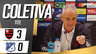 COLETIVA TITE  AO VIVO  Flamengo 3 x 0 Millonarios  Conmebol Libertadores 2024 [upl. by Neelram]