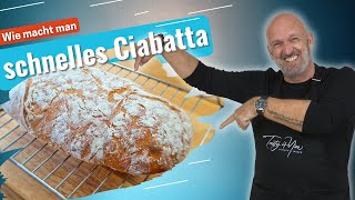 Wie macht man Ciabatta Rezept  einfach amp lecker zu Haus [upl. by Siblee]