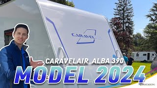 Caravan review Caravelair Alba 390 modeljaar 2024 [upl. by Doak]