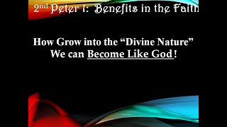 2nd Peter 1 Benefits in the Faith  Part 2  Clif Fox  2023Sept17  Groesbeck church of Christ [upl. by Taryne]