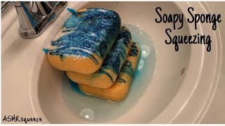 Soapy Sponge Squeezing with Bath SaltASMRsqueeze [upl. by Yrome]