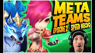 META TEAMS  Episode 2  The BEST Necropolis B12 Team AstarTricaru Summoners War [upl. by Ahsiugal200]