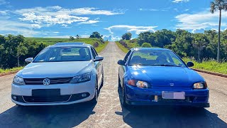 HONDA VTI TURBO vs JETTA TSI STAGE 3  Quem Será o Rei do Asfaltoquot [upl. by Enneles]