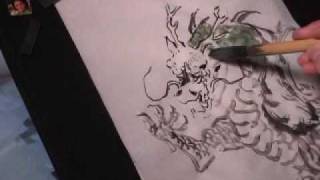 How to Draw or How to Paint Dragon in Chinese Painting [upl. by Onez]