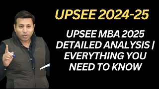 UPSEE MBA 2025 Detailed Analysis  Everything You Need to Know [upl. by Fran]