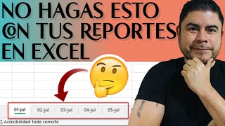 Mejora tus reportes en Excel  Cómo trabajar con REPORTES DIARIOS [upl. by Garv722]