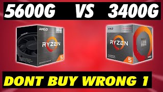 Ryzen 5 5600G vs Ryzen 5 3400G  Which One To Buy  Hindi [upl. by Ronni515]