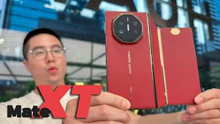 HUAWEI Mate XT Handson amp Quick Review Huawei leads the foldable phone trend again [upl. by Kinsler]