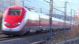 Treni Alta Velocità in transito a 300 kmh • GIORNO e NOTTE • AV RomaNapoli • Ceccano Frosinone [upl. by Allanson]