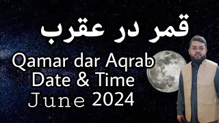 Qamar dar Aqrab date amp Time June 2024  BY Naeem ur Rehman siddiqui ASTROLOGIST VLOGS [upl. by Assilam]