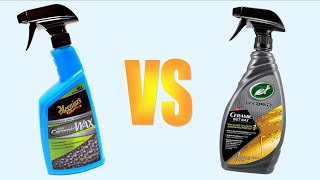 MEGUIARS CERAMIC WAX VS TURTLE WAX HYBRID SOLUTIONS CERAMIC WAX [upl. by Graniah952]