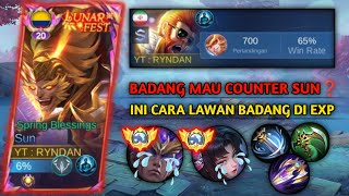 TUTORIAL LAWAN BADANG DI EXP LANE‼️ KETEMU HERO BARU ZHUXIN⁉️  MOBILE LEGENDS🔥 [upl. by Xerxes]