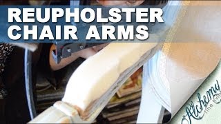 How to upholster padded arms of chair [upl. by Malin]