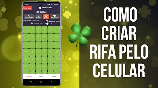 Criar Rifa pelo Celular  Aplicativo mais completo [upl. by Edda]