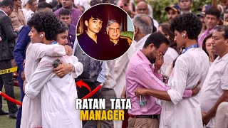 No One Saw This Side of Shantanu Naidu at Ratan Tata Last Rit  Ratan Tata Manager [upl. by Narual815]