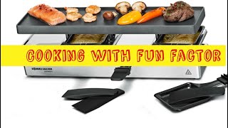 Cooking with fun Factor raclette rommelsbacher [upl. by Goodden843]