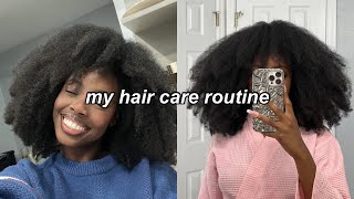 MY HAIR CARE ROUTINE FOR STRONGER NATURAL HAIR  type 4 🌀✨ [upl. by Florian186]