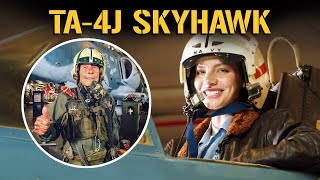 TA4J Skyhawk  Hornet Museum tour with Jolie Orban and Allan Cartwright [upl. by Friedly]