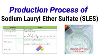 Sodium Lauryl Ether Sulfate  SLES Making Formula  Manufacturing of SLES sles shampoo texapon [upl. by Sianna]