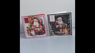 Kerstkaart met papier van Paper favourites Santa [upl. by Francene]