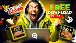 How To DOWNLOAD Premium Files Free 100 PSD Files From FREEPIK Downloading Images Vectors Icons [upl. by Nido]