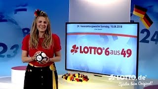 Ziehung der Lottozahlen vom 16062018 [upl. by Noam]