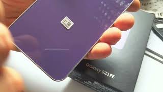 unbox samsung galaxy s23FE porównanie z iphone 16 4K [upl. by Gaeta]