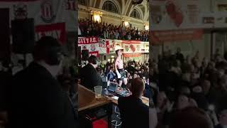 Nathan Heaneys INCREDIBLE ring walk in home town Stoke singing Delilah [upl. by Nicram]