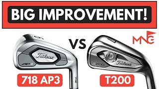 Titleist T200 Iron VS Titleist 718 AP3 Iron [upl. by Lanctot]