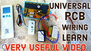 how to install universal PCB board AC Universal PCB wiring connection New technician must watch vide [upl. by Boulanger]