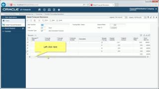 Accessing Enter Change Forecast  JDE E1 92  Forecasting [upl. by Abbot]