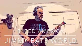 Jimmy Eats World  Bleed America bass cover [upl. by Orlanta]